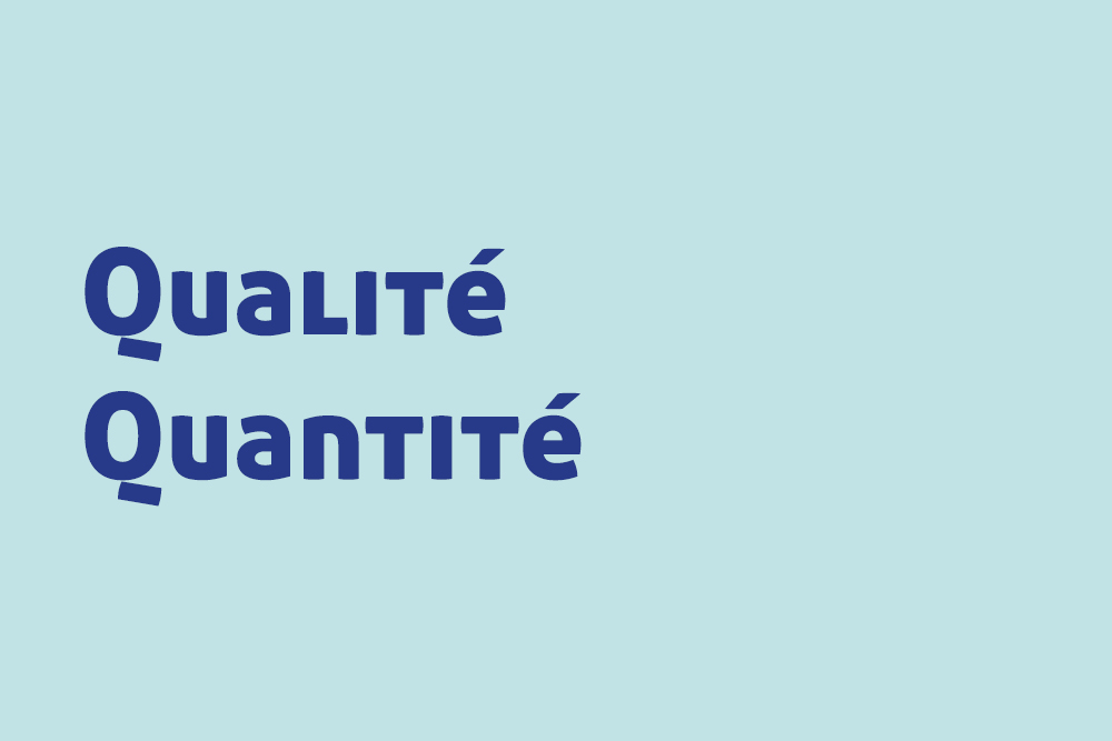 Qualite-Quantite
